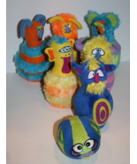 Melissa and Doug Monster Bowling Game Complete 6 Pins 1 Plush Stuffed Ba... - £11.40 GBP