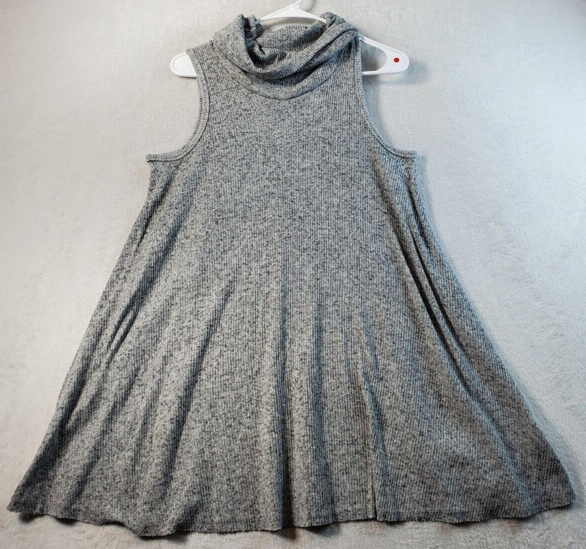 BDG Tank Dress Womens Petite Small Gray Knit Polyester Sleeveless Cowl Neck - $13.99