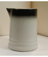 Vintage Black and white single creamer by Jackson china, Falls creek, PA - $167.87 MXN
