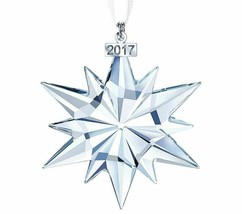 NIB 2017 SWAROVSKI LARGE ANNUAL CHRISTMAS SNOWFLAKE STAR ORNAMENT 5257589 - $37.17