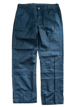 Calvin Klein Men Size 34x30 Black Striped Gray Dress Pants Trousers Flat... - £9.97 GBP