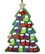 Kurt Adler 23&quot; Countdown Christmas Tree Advent Calendar 24 Pockets w/ Ca... - $12.62