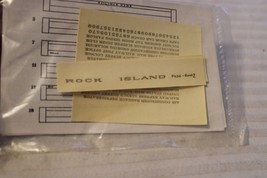 HO Scale Walthers, Rock Island Passenger Car Decal Set Gold #44-60 BNOS - $15.00