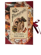 PHOTOGRAPHS ~ A Victorian Frieze PHOTO ALBUM Book ~ Antique Style ~ Cott... - $111.83 MXN