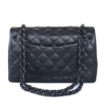 Fashion Women Bag Small Hasp Bag   Design Black Chain Lattice Crossbody Bag Mess - £62.50 GBP