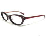 Oliver Peoples Eyeglasses Frames ROC Laraine Clear Red Gold Cat Eye 49-1... - $37.14