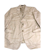 Jos A Bank Signature Collection Mens Blazer Beige Button Sleeve Inner Po... - $31.04 CAD