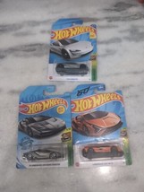 Three (3) Hot Wheels Exotics- Lamborghini Sian, Centenario &amp; Tesla Roadster - £14.24 GBP