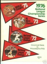 1976 NLCS program Philadelphia Phillies @ Cincinnati Reds - £58.17 GBP
