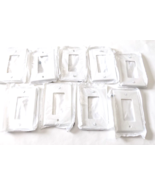 Leviton White 1 Gang Unbreakable Nylon Wallplate M52-PJ26-WM- Lot of 9 C... - $203.25 MXN