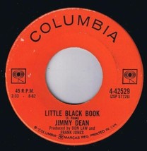 Jimmy Dean Little Black Book 45 rpm Please Pass The Biscuits - $4.94