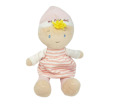 11&quot; Nat &amp; Jules Baby First Doll Blonde Hair Pink Soft Stuffed Animal Plush Lovey - £36.41 GBP