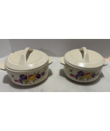 LENOX TEMPERWARE  Summer Harvest Individual Casserole and Lid Set of 2 - €24,35 EUR