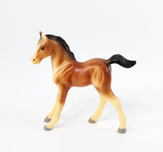 Chestnut Foal Horse Figurine 4.25&quot; Plastic - $8.99