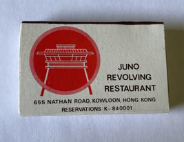 Matchbook Juno Revolving Restaurant 1960&#39;s-70&#39;s Nathan Road Kowloon, Hong Kong - £9.66 GBP