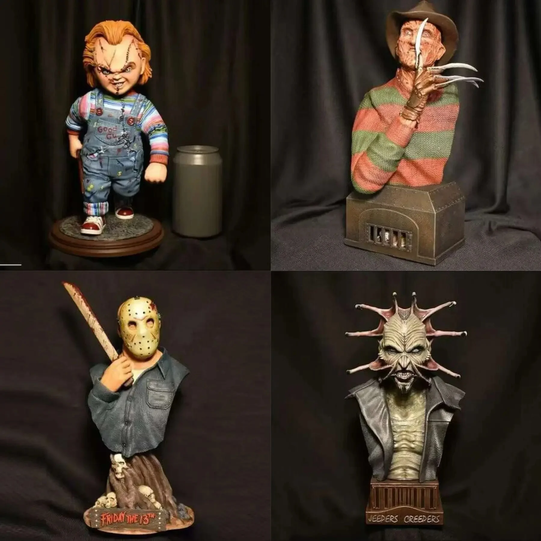Horror Movie Garden Gnomes Nightmares Decor Michael Myers Freddy Jason Horror - £19.60 GBP