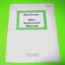 Hurricane 1991 Original Pinball Machine WPC Schematics Repair Manual - $20.90