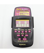 Gin Rummy Handheld Electronic Game Black Radica Co. Model 3662 Fully Tested - £11.85 GBP