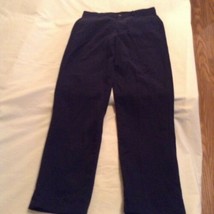 Size 12 Slim George pants uniform pleated front black Boys - £6.40 GBP