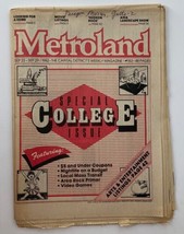 VTG Metroland Newspaper September 23 1982 #153 Nightlife on a Budget - $14.20