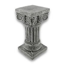 Zeckos Solid Concrete Roman Pillar Mini Statue Pedestal - $37.65