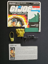 GI Joe 1987 Tunnel Rat File Card And Accessories Only NO FIGURE - $400.25 MXN