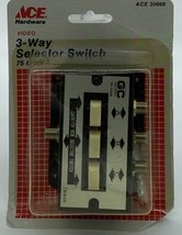 Vintage Video 3 Way Selector Switch 75 OHM Ace 30668 - £8.84 GBP