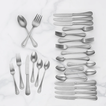 Lenox Shelby 50 Piece Flatware Set Service for 8 Stainless 18/10 Contine... - £145.38 GBP