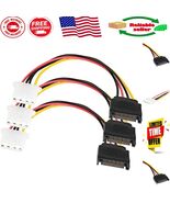 3 Pack SATA to 4 Pin Molex Power Cable Adapter 7-inch - Ideal for IDE De... - $262.96 MXN