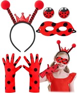 Ladybug Costume for Women Girls Ladybug Bopper Antenna Headband Masks Toys - £12.56 GBP