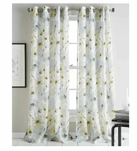 DKNY Modern Bloom 50&quot; X 63&quot; Curtain Panel T4102626 - £19.67 GBP