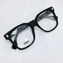 FENDI Authentic ROMA 50054 Black Logo Eyeglasses Optical Frame 59mm FE50... - $383.13