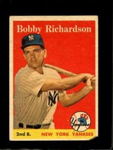1958 Topps #101 Bobby Richardson Good Yankees *NY0618 - £7.65 GBP