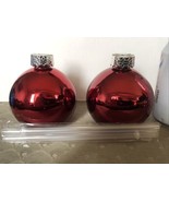 2 Cocktail Balls Christmas Ornament Drinking Glass NEW NIB GLASSES Eggno... - $541.67 MXN