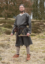 SALE! Olive Kragelund Viking Tunic – Long Sleeve Medieval Canvas  - $1,265.74 MXN