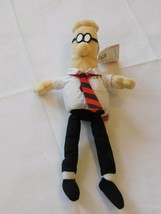Gund Dilbert 11&quot; Tall Toy Stuffed animal Vintage Cartoon Pre-owned - $15.43