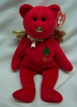Ty Beanie Babies 2004 Red Holiday Gift Teddy Bear Angel 7&quot; Bean Bag Animal - £12.82 GBP