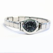 Black Round Italian Charm Bracelet Watch - Quality Quartz Movement - WW1... - €13,37 EUR