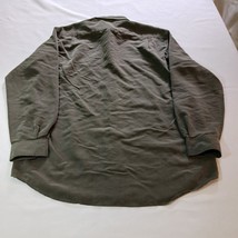 Claiborne RN#52002 Men's Green Button Up Shirt Long Sleeve Size Large image 2