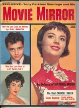 Movie Mirror-Natalie Wood-Liz Taylor-Sal Mineo-Ann Blyth-Jack Palance-July-1957 - £44.63 GBP