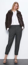 Zara Grey Jogger Style Pants Trousers Size 6 - £22.68 GBP