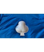 Wood Monkey Pod Snack Bowl Club Card Shape - 7.5 in x 6.25 in - Phillipines - $267.66 MXN