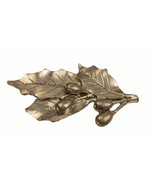 Vintage Unsigned Hammered Metal Silver Tone Leaf Brooch Pin - £7.71 GBP