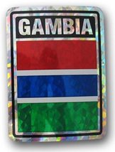 RFCO Gambia Country Flag Reflective Decal Bumper Sticker - $8.46