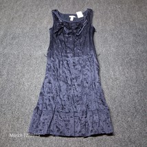 NWTJ. Crew Navy Blue Silk Dress Women Size 2 Knee Length - £35.84 GBP