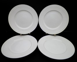 Mikasa Italian Countryside Salad Plates DD900 8-1/2&quot; Set of 4 Stoneware White - £23.81 GBP