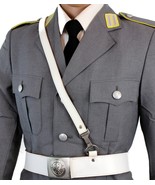 Vintage German army white leather belt marching parade Bundeswehr milita... - £15.72 GBP+