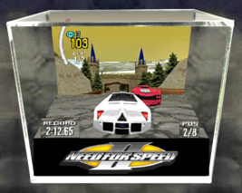 Need for Speed II - 3D Cube Handmade Diorama - Video Games - Shadowbox - £55.10 GBP