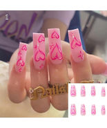 24Pcst Fake Nails Ballet Coffin Press On Wearing Tips Full Cover Model B1 - £4.78 GBP