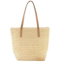 High Capacity Large Summer Beach Straw Bags 2022 Simple Fashion Travel Ladies Sh - £30.76 GBP
